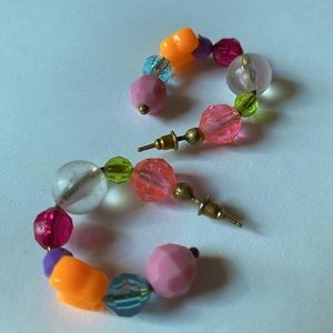 Susan Alexandra Joyful Multicolor Bead Hoops